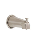 Single Wall Mount Tub Spout With Diverter For Bath And Shower 8 Inch Spout No Fuss Install Easy Switch From Tub To Showerhead Durable Finish Modern Bath Upgrade