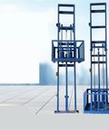 Hella Sturdy Electric Hydraulic Lift Table For Home Or Attic Moves Solid Steel Freight Platform, showing double elevator structure.