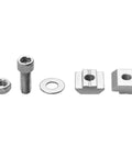 4 Pack 3030 Aluminum Handle Set With 120mm Hole Distance And Rectangular Industrial Pull Handles accessory kit including nut, screw, washer, T-nuts
