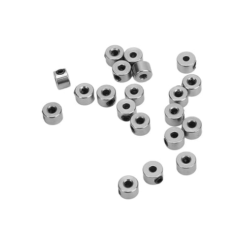 Durable Stainless Steel Landing Gear Stopper Wheel Collar Kit 20Pcs Set 2.1mm Shaft Fit For RC Planes And Model Aircraft