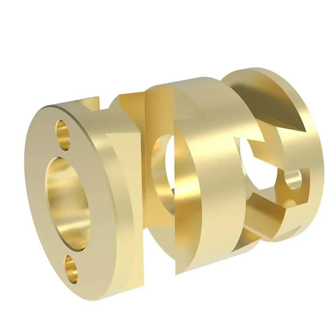 Upgrade Your 3D Printer Setup With Premium Brass Oldham Couplings For Z Axis T8 Lead Screw Round Shaft Flexible Hot Bed VzBot CNC Projects Reduce Friction And Boost Printing Precision Now brass Oldham coupling for 3D printer Z axis lead screw