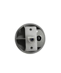 Omni directional front caster wheel with white mounting plate; gray wheel for Roborock S7/S8 compatibility.