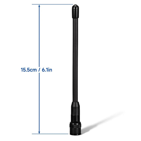 BNC Dual Band Handheld Scanner Antenna 2 Pack Flexible 6 Inch Rock Solid For VHF UHF 136 To 174 MHz And 400 To 470 MHz