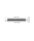 Heavy Duty Steel Mechanical Extension Spring For Mouse Cage 10 Pack Dual Hook Tension Springs 7mm OD X 0.8mm Wire Built To Last Door Closure