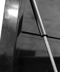 Close-up of Pro II Series 41 Inch 6 Drawer Top Chest In Black With 24.5 Inch Depth, showing lift mechanism and powder coat finish.