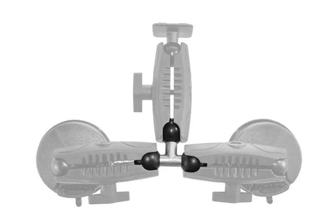 Heavy Duty Triple 25Mm Ball Adapter Connector For Industrial Aluminum Shaft Systems, linking multiple shafts securely.