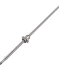 Beefy End Machined Ball Screw With Large Pitch 850mm for CNC Machines, showing steel ball drive and single flange nut.