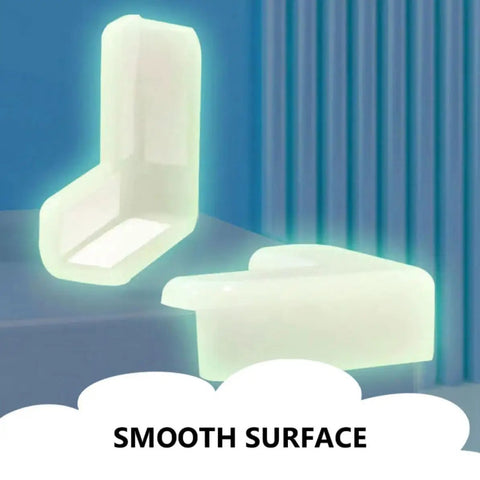 Luminous L Shaped Kid Safe Corner Guards For Furniture And Tables 12 Piece Set With Night Light Function PVC Corner Protectors