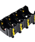 Six Pack D Battery Holder Kit For Series Or Parallel Wiring Ideal For Physics Labs School Electronics Experiments Demos And Teaching Basic Electricity Concepts And How Simple Circuits Work in black plastic with gold connectors
