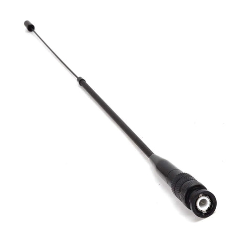 Dual Band Telescopic Soft Antenna For VHF UHF 2M 70CM With BNC Connector Adjustable 8 To 14 Inch Length Boosts Range On Vertex Handheld Radios