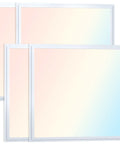 2x2 LED Flat Panel Light 40W Recessed Drop Ceiling Fixture With 5000LM Output 0-10V Dimmable Turnable Switch Easy Adjust