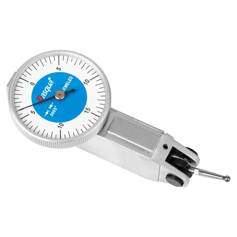 Small White Face Dial Test Indicator, 1.18 Inch, 0 To.030 Inch Range,.0005 Inch Graduation, Dual Dovetail Mounts.