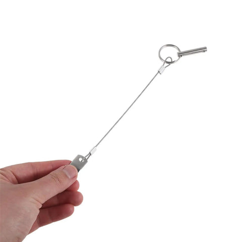 Stainless Steel Boat Bimini Top Pins Quick Release 2 Pack With Lanyard, stainless marine pin with cable