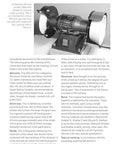 Tool & Cutter Sharpening for Home Machinists book page showing a bench grinder with grinding rest.