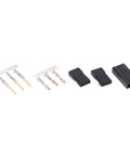 50 Sets Beefy Servo Plug Male Female Connector Kit ABS and Gold Plated Brass Pins Compatible with JR Futaba RC Airplane Types