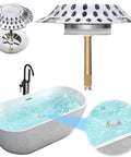 Hair Stopper Catcher Anti-Clogging Bathtub Drain Stopper with Strainer for effective hair capture and tub sealing.
