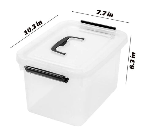 Tough As Nails Clear Storage Latch Boxes 6 Pack With Secure Seal Lids And Rugged Carry Handles Non Toxic Impact Resistant Plastic Totes For Closet Pantry Gear Organization That Are Legit Top Tier Picks