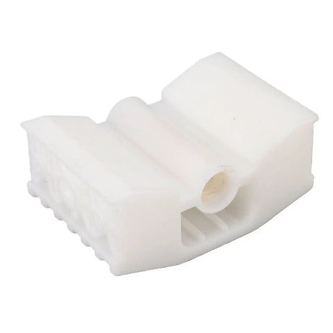 Electric Linear Actuator Slide Block For Reciprocating Motion Systems Motor Push Rod Slider Rail With ABS Material Slick Stable Connection Replacement Part For DIY Projects And Heavy Duty Applications, white ABS slide block
