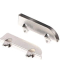 Full Extension Telescopic Drawer Slides 4 Pack Stainless Steel With Ball Bearings For Ultra Smooth Closing And Easy Disassembly Heavy Duty Track Roller For Glass Sliding Doors, showing slide detail and ball bearings.