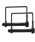 Two Pack Beefed Up Heavy Duty Black Trailer Hitch Pin Lock For Towing Coupler Quick Release Five Sixteenths By Three And A Half Inches Drawbar Clip And PTO Locking Pin For Tractor Tow Hitches, front view.