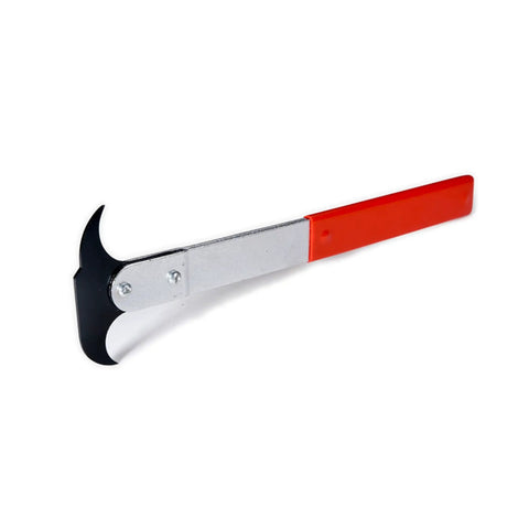 Oil Seal Removal Tool With Dual Hook For Quick Wheel Seal Twister, universal heavy duty seal puller in red handle, side view