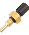 Engine Coolant Temperature Sensor 1580811 Drop In Swap For Honda And Acura, brass body, black connector, for accurate ECT readings.