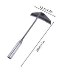 Manual Garden Sickle Weeding Tool Built For Tough Weeds And Grass Cut, size 28cm, made of hand-forged steel, ergonomic handle.