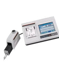 Industrial Grade Surface Roughness Tester Featuring Sharp LCD Screen For Absolutely Sweet Metal Finishing Evaluations And Kick Butt Performance During Testing, showing main unit and probe.