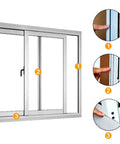 Bruiefpap weather stripping for doors and windows, self-adhesive grey door seal, 39.4 ft, 0.35 in by 0.35 in
