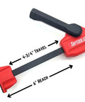 Hella Tight 12 Piece MFT Table Clamp Kit For Workbenches Featuring 4 Inch Vertical And Horizontal Clamps With 20mm Dog Holes Bench Dogs And Locking Knobs For Straight Up Reliable Shop Work with 4.75 inch travel.