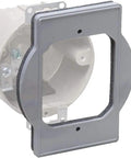 Plastic Round Box Adapter PRBA400G for weatherproof nonmetallic round receptacle box, front view