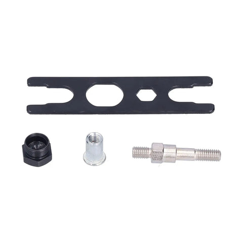 Components of Heavy Duty Hand Rivet Nut Tool Kit with M8 M10 M12 Mandrels, Carbon Steel Body and Rubber Grip for metal repair