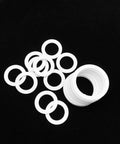 Nylon Washer Assortment Kit 20 Pieces Flat Spacers And Gaskets For Flange Pressure Gauges 2mm Thick Water Pipe Joints Includes 55x45x2mm assorted white washers