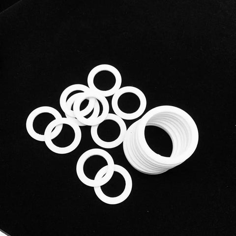 Nylon Washer Assortment Kit 20 Pieces Flat Spacers And Gaskets For Flange Pressure Gauges 2mm Thick Water Pipe Joints Includes 55x45x2mm assorted white washers