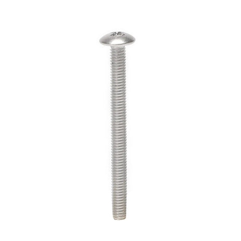 Dang Tough 40 Pcs M4 X 45mm Truss Head Machine Screws For Cabinet Drawer Knobs Pull Handles Phillips Drive Heavy Duty 304 Stainless Steel Rust Proof Hardware - single screw with a truss head, 45mm length.