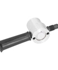 Double Head Nibbler Cutter With Cobalt Step Drill Bits, Aluminum Alloy Metal Cutting Attachment For Electric Drill close-up view