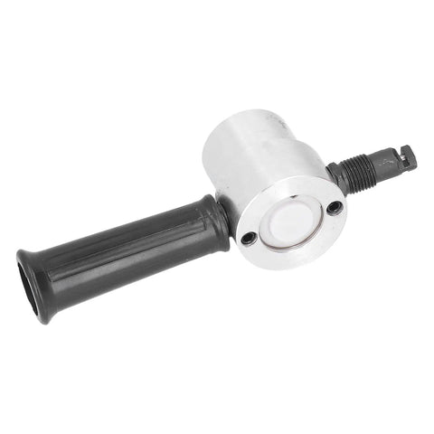 Double Head Nibbler Cutter With Cobalt Step Drill Bits, Aluminum Alloy Metal Cutting Attachment For Electric Drill close-up view