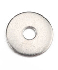70 Piece Stainless Steel Flat Washer Kit M5 With Silver Gasket Rings For Machinery And Rails To Cut Friction And Shield Screws In Rail Transportation For Heavy Duty Industrial Use, single washer close-up