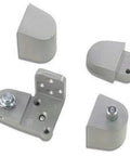 Storefront Door Pivot Hinge Aluminum Right Hand For Adams Rite Style Commercial Doors Weather Resistant Fully Retractable Top Pin 1/8 Inch Vertical Adjustment Case Hardened In Floor Stud Smooth Ball Bearing Bottom Pivot, aluminum set