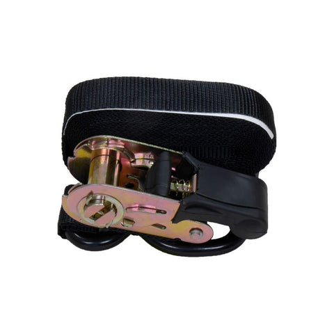 Beefy Heavy Duty Ratchet Tie Down Straps For Cargo 15 Foot Length 1 Inch Wide 500 Pound Load Capacity 1500 Pound Break Strength