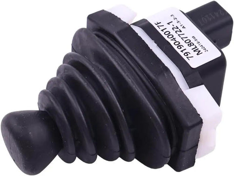 Upgraded Buptop Joystick Handle Controller 7919040017 for Linde Electric Forklift, black rubber control handle with precise grip features.