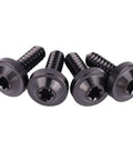 Titanium M5 18mm Self Tapping Screws With Torx T25 Head For Motorcycle Bolts Black 4 Pack Rugged Corrosion Resistant View