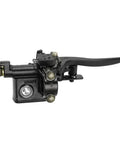 Left Hydraulic Brake Master Cylinder Caliper Assembly For 50cc To 125cc ATVs And Mini Bikes has black lever and brass fittings