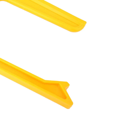 Heavy Duty Woodworking Push Stick With Ergonomic Handle And No Slip Design For Table Saw Band Saw Router Table Jointer, yellow plastic design.
