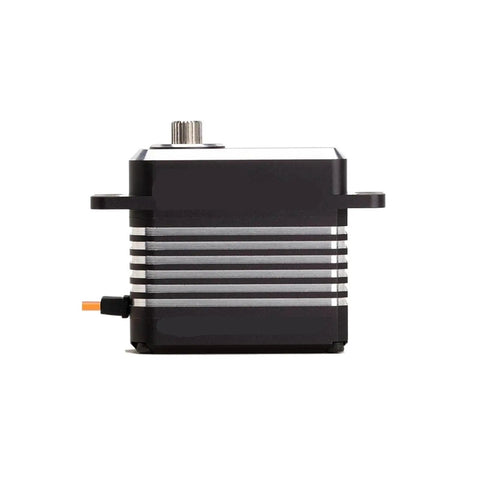 High Voltage Micro Servo Delivering Savage Sixty Kilogram Centimeter Torque With Durable Steel Gears And Weatherproof Build, side view.