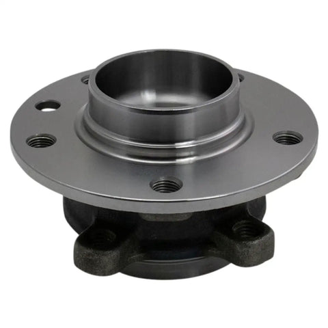 Heavy Duty Rear Wheel Bearing And Hub Assembly Pair For Fiat 500X All Wheel Drive Built Like Iron For Smooth Rides Every Mile 2016 Through 2018 Two Piece Bolt On Set, close-up view of the hub assembly.