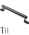 12 Inch Barn Door Pull Handle Heavy Duty Sliding Door Pull For Gate Closet Garage Drawer Towel Bar Stairs Black Finish Durable Steel Construction For Interior And Exterior Use Anywhere.