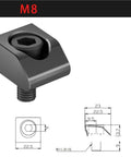 M8 heavy duty component for Heavy Duty Mini Tiger Pliers Seagull Clamp Fixture Set for CNC machining with detailed measurements.