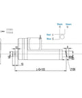 Nema 17 Stepper Motor Linear Actuator With Hella Smooth Electric Push Rod delivering rock solid 90kg thrust dimensions diagram