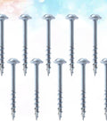 Woodworking Self Tapping Screws Set Of One Hundred Pieces One And A Half Inch Length Carbon Steel With Coarse Threads